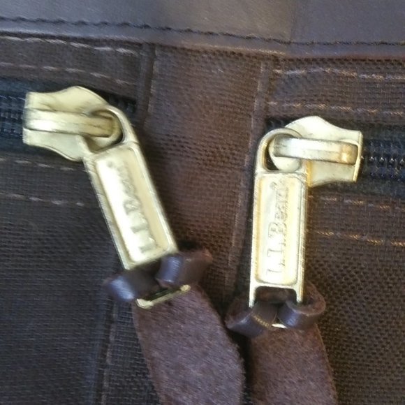 LL Bean Canvas laptop bag dark Brown . Unisex - Picture 2 of 14